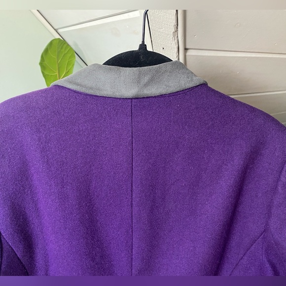 J. Peterman Company Wool Blend Blazer with Colorblock and Printed Lining Size 10 - Picture 6 of 12